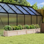 vidaXL Jardiniere de grădină, 2 buc., lemn masiv de pin vidaXL Jardiniere de grădină, 2 buc., lemn masiv de pin