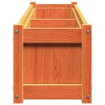 vidaXL Jardiniere de grădină, 2 buc., maro ceruit, lemn masiv de pin vidaXL Jardiniere de grădină, 2 buc., maro ceruit, lemn masiv de pin