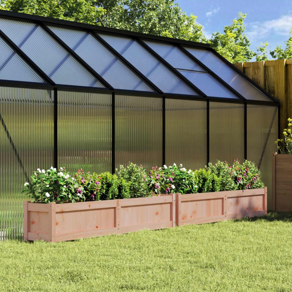 vidaXL Jardiniere de grădină, 2 buc., lemn masiv douglas