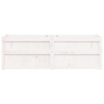 vidaXL Jardinieră de grădină, alb, 150x50x50 cm, lemn masiv de pin vidaXL Jardinieră de grădină, alb, 150x50x50 cm, lemn masiv de pin