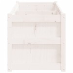 vidaXL Jardinieră de grădină, alb, 150x50x50 cm, lemn masiv de pin vidaXL Jardinieră de grădină, alb, 150x50x50 cm, lemn masiv de pin