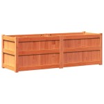vidaXL Jardinieră de grădină, maro ceruit, 150x50x50 cm lemn masiv pin vidaXL Jardinieră de grădină, maro ceruit, 150x50x50 cm lemn masiv pin