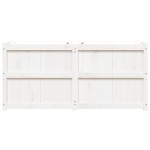 vidaXL Jardinieră de grădină, alb, 150x50x70 cm, lemn masiv de pin