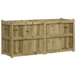 vidaXL Jardinieră de grădină, 150x50x70 cm, lemn de pin impregnat vidaXL Jardinieră de grădină, 150x50x70 cm, lemn de pin impregnat
