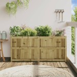vidaXL Jardinieră de grădină, 150x50x70 cm, lemn de pin impregnat vidaXL Jardinieră de grădină, 150x50x70 cm, lemn de pin impregnat