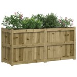 vidaXL Jardinieră de grădină, 150x50x70 cm, lemn de pin impregnat vidaXL Jardinieră de grădină, 150x50x70 cm, lemn de pin impregnat