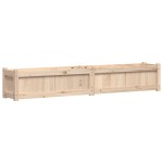 vidaXL Jardiniere de grădină, 2 buc., lemn masiv de pin vidaXL Jardiniere de grădină, 2 buc., lemn masiv de pin