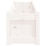 vidaXL Jardiniere de grădină, 2 buc., alb, lemn masiv de pin vidaXL Jardiniere de grădină, 2 buc., alb, lemn masiv de pin