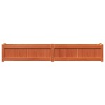 vidaXL Jardinieră de grădină, maro ceruit, 180x31x31 cm lemn masiv pin