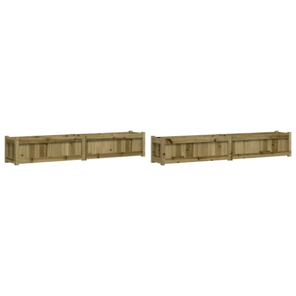 vidaXL Jardiniere de gradina , 2 buc., lemn de pin impregnat