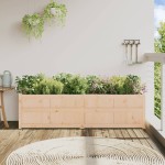 vidaXL Jardinieră de grădină, 180x50x50 cm, lemn masiv de pin vidaXL Jardinieră de grădină, 180x50x50 cm, lemn masiv de pin