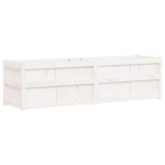 vidaXL Jardinieră de grădină, alb, 180x50x50 cm, lemn masiv de pin vidaXL Jardinieră de grădină, alb, 180x50x50 cm, lemn masiv de pin