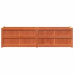 vidaXL Jardinieră de grădină, maro ceruit, 180x50x50 cm lemn masiv pin