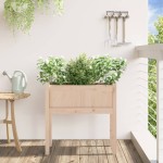 vidaXL Jardinier de grădină cu picioare, 70x31x70cm, lemn masiv de pin