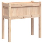 vidaXL Jardiniere de grădină cu picioare, 2 buc., lemn masiv de pin