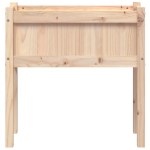 vidaXL Jardiniere de grădină cu picioare, 2 buc., lemn masiv de pin