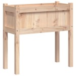 vidaXL Jardiniere de grădină cu picioare, 2 buc., lemn masiv de pin