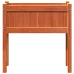 vidaXL Jardinieră grădină cu picioare maro ceruit 70x31x70 cm lemn pin vidaXL Jardinieră grădină cu picioare maro ceruit 70x31x70 cm lemn pin