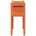 vidaXL Jardinieră grădină cu picioare maro ceruit 70x31x70 cm lemn pin vidaXL Jardinieră grădină cu picioare maro ceruit 70x31x70 cm lemn pin
