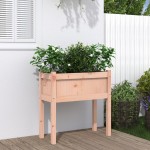 vidaXL Jardinieră de grădină cu picioare 70x31x70cm lemn masiv Douglas