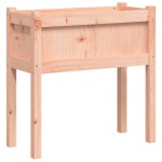 vidaXL Jardiniere de grădină cu picioare, 2 buc., lemn masiv douglas vidaXL Jardiniere de grădină cu picioare, 2 buc., lemn masiv douglas