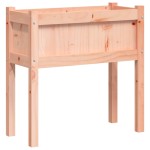 vidaXL Jardiniere de grădină cu picioare, 2 buc., lemn masiv douglas vidaXL Jardiniere de grădină cu picioare, 2 buc., lemn masiv douglas