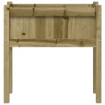 vidaXL Jardiniere de gradina cu picioare 2 buc. lemn de pin impregnat vidaXL Jardiniere de gradina cu picioare 2 buc. lemn de pin impregnat