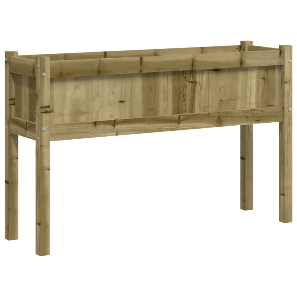 vidaXL Jardinier de grădină cu picioare, 110x31x70 cm, lemn pin tratat