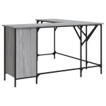 vidaXL Birou, gri sonoma, 141x141x75 cm, lemn prelucrat