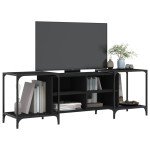 vidaXL Comodă TV, negru, 153x37x50 cm, lemn compozit