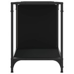 vidaXL Comodă TV, negru, 153x37x50 cm, lemn compozit
