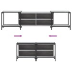 vidaXL Comodă TV, gri sonoma, 203x37x50 cm, lemn prelucrat vidaXL Comodă TV, gri sonoma, 203x37x50 cm, lemn prelucrat