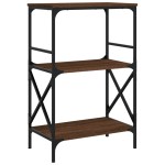 vidaXL Bibliotecă 3 niveluri, stejar maro 59x35x90,5cm, lemn prelucrat vidaXL Bibliotecă 3 niveluri, stejar maro 59x35x90,5cm, lemn prelucrat