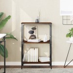 vidaXL Bibliotecă 3 niveluri, stejar maro 59x35x90,5cm, lemn prelucrat vidaXL Bibliotecă 3 niveluri, stejar maro 59x35x90,5cm, lemn prelucrat
