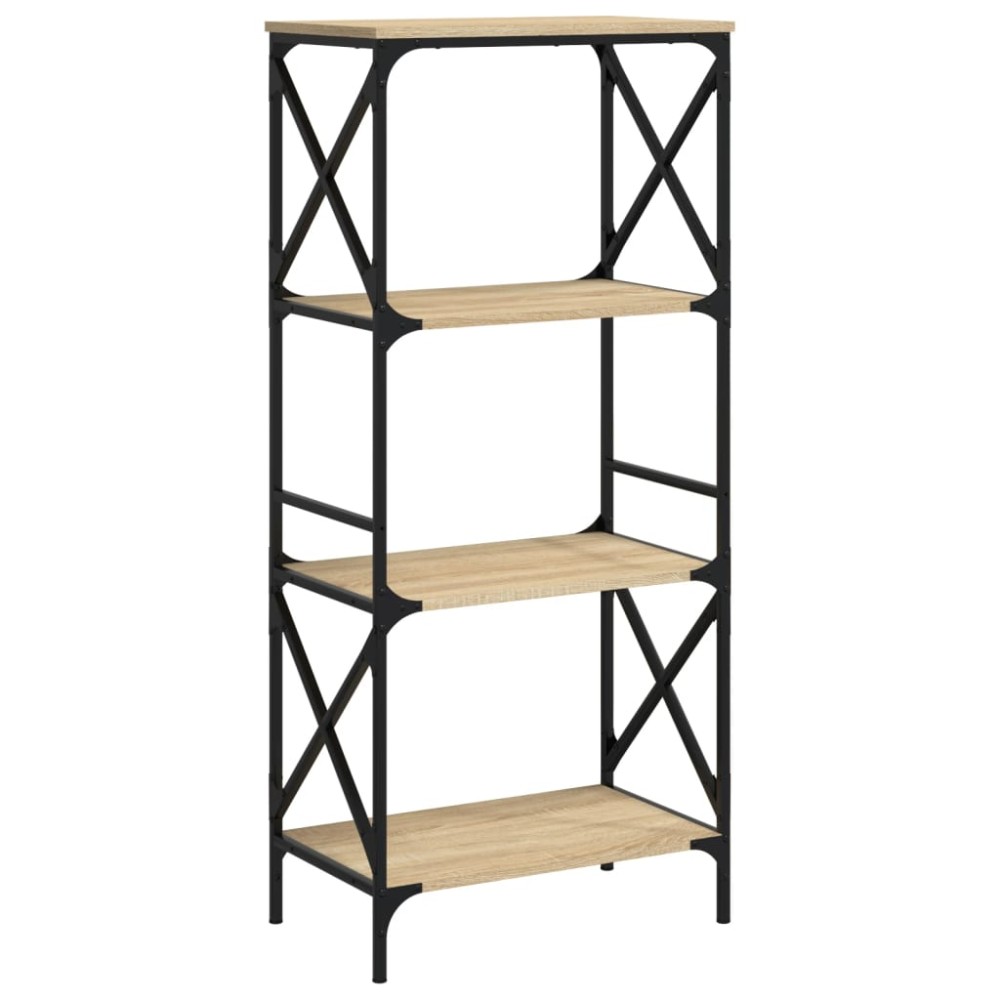 vidaXL Bibliotecă 4 niveluri stejar sonoma 59x35x132 cm lemn prelucrat