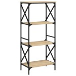 vidaXL Bibliotecă 4 niveluri stejar sonoma 59x35x132 cm lemn prelucrat vidaXL Bibliotecă 4 niveluri stejar sonoma 59x35x132 cm lemn prelucrat