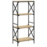 vidaXL Bibliotecă 4 niveluri stejar sonoma 59x35x132 cm lemn prelucrat vidaXL Bibliotecă 4 niveluri stejar sonoma 59x35x132 cm lemn prelucrat