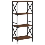 vidaXL Bibliotecă 4 niveluri, stejar maro 59x35x132 cm, lemn prelucrat vidaXL Bibliotecă 4 niveluri, stejar maro 59x35x132 cm, lemn prelucrat