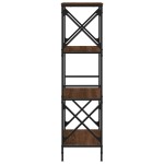 vidaXL Bibliotecă 4 niveluri, stejar maro 59x35x132 cm, lemn prelucrat vidaXL Bibliotecă 4 niveluri, stejar maro 59x35x132 cm, lemn prelucrat