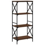 vidaXL Bibliotecă 4 niveluri, stejar maro 59x35x132 cm, lemn prelucrat vidaXL Bibliotecă 4 niveluri, stejar maro 59x35x132 cm, lemn prelucrat
