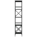 vidaXL Bibliotecă cu 5 niveluri, negru, 59x35x171 cm, lemn prelucrat vidaXL Bibliotecă cu 5 niveluri, negru, 59x35x171 cm, lemn prelucrat