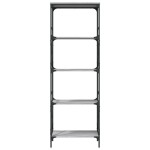 vidaXL Bibliotecă cu 5 niveluri gri sonoma 59x35x171 cm lemn prelucrat vidaXL Bibliotecă cu 5 niveluri gri sonoma 59x35x171 cm lemn prelucrat