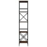 vidaXL Bibliotecă 5 niveluri, stejar maro, 59x35x171cm, lemn prelucrat vidaXL Bibliotecă 5 niveluri, stejar maro, 59x35x171cm, lemn prelucrat