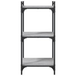 vidaXL Bibliotecă cu 3 niveluri gri sonoma 40x30x86 cm, lemn prelucrat vidaXL Bibliotecă cu 3 niveluri gri sonoma 40x30x86 cm, lemn prelucrat