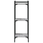 vidaXL Bibliotecă cu 3 niveluri gri sonoma 40x30x86 cm, lemn prelucrat vidaXL Bibliotecă cu 3 niveluri gri sonoma 40x30x86 cm, lemn prelucrat