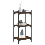 vidaXL Bibliotecă 3 niveluri, stejar maro 40x30x86 cm, lemn prelucrat vidaXL Bibliotecă 3 niveluri, stejar maro 40x30x86 cm, lemn prelucrat