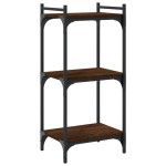 vidaXL Bibliotecă 3 niveluri, stejar maro 40x30x86 cm, lemn prelucrat vidaXL Bibliotecă 3 niveluri, stejar maro 40x30x86 cm, lemn prelucrat