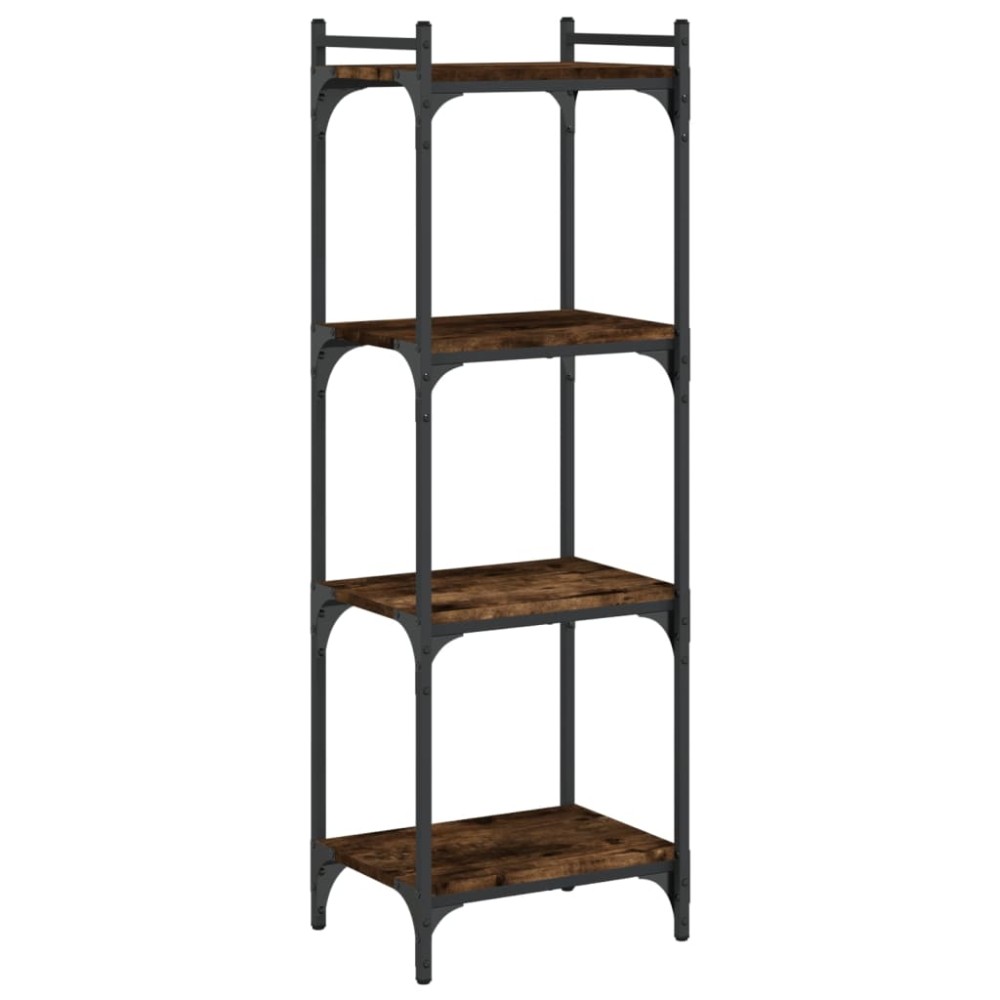 vidaXL Bibliotecă 4 niveluri stejar afumat 40x30x120 cm lemn prelucrat