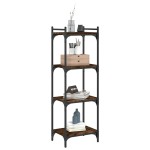 vidaXL Bibliotecă 4 niveluri stejar afumat 40x30x120 cm lemn prelucrat vidaXL Bibliotecă 4 niveluri stejar afumat 40x30x120 cm lemn prelucrat
