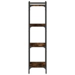vidaXL Bibliotecă 4 niveluri stejar afumat 40x30x120 cm lemn prelucrat vidaXL Bibliotecă 4 niveluri stejar afumat 40x30x120 cm lemn prelucrat
